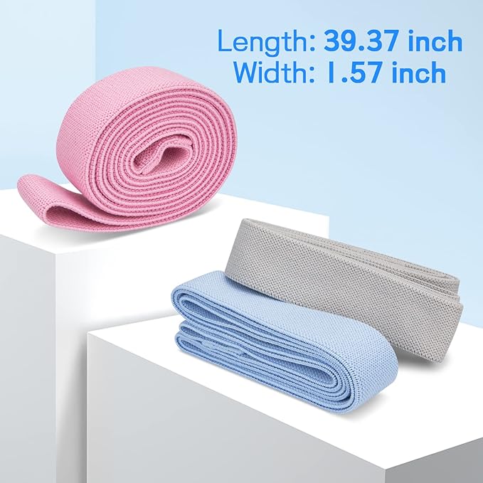 TheFitLife Resistance Exercise Bands for Women - Fabric Workout Bands for Booty, Hip, Glute, Leg, Thigh, Squat, Butt Lift Excersize and Fitness Loop Bands for Home Gym-StrideForce Fitness