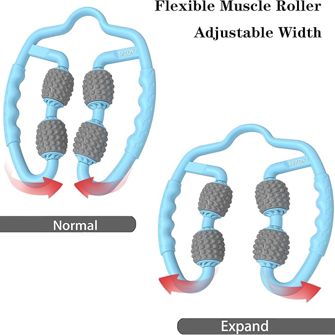 Muscle Roller, Trigger Point Muscle Roller for Calves, Leg, Arms, Tennis Elbow, Foam Roller Deep Massage Tool for Relieve Muscle Soreness, Stiffness-StrideForce Fitness