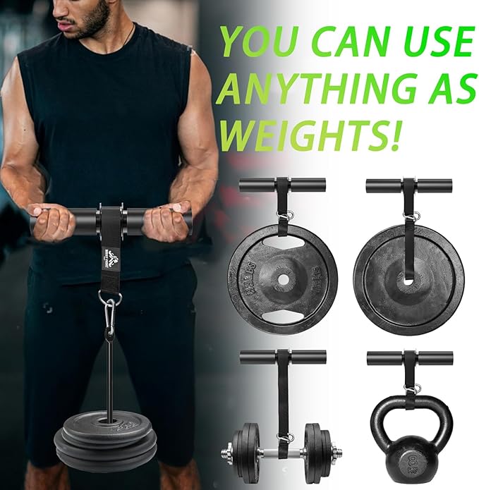 Forearm Strengthener Roller with Loading Pin and Thick Foam Grip β Multi-Functional Wrist Roller & Arm Blaster for Forearm, Wrist, and Grip Strength Training