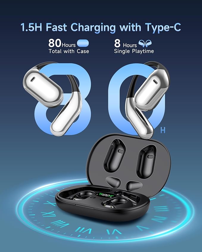 AI Translation Earbuds Real Time 144 Language Translator Earbuds for iPhone and Android Translation Headphones Translating Device for Travel Business Learning with Charging Case-StrideForce Fitness
