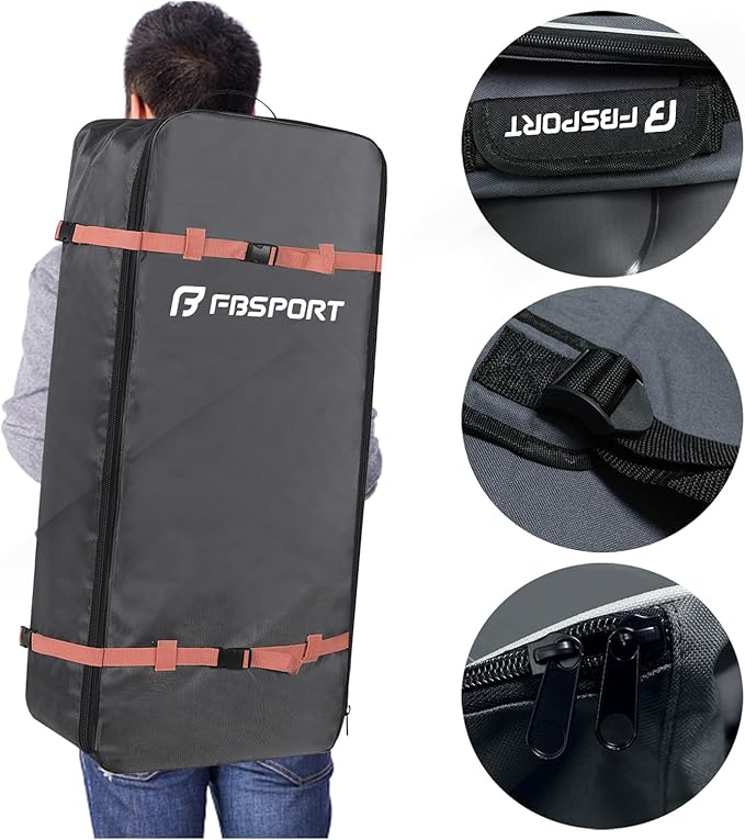 FBSPORT 11' Premium Stand Up Paddle Board, Yoga Board with Durable SUP Accessories & Carry Bag | Wide Stance, Surf Control, Non-Slip Deck, Leash, Paddle and Pump for Youth & Adult-StrideForce Fitness