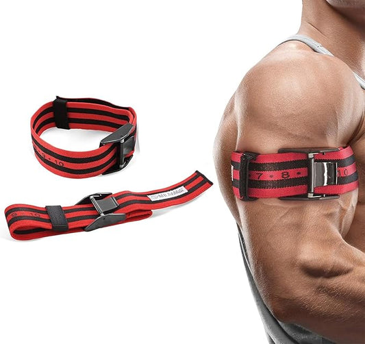 Bands Blood Flow Restriction Bands for Arms Legs & Glutes Extra Wide 2" Straps for Occlusion Training Quick-Release Elastic Strap Ideal for Muscle Growth Without Heavy Weights-StrideForce Fitness