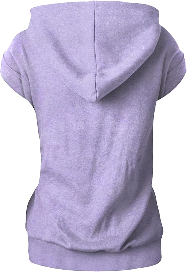 GIVON Women's Lightweight Hooded Vest Sleeveless 1/4 Zip Pullover Casual Hoodie Sweatshirt with Pockets