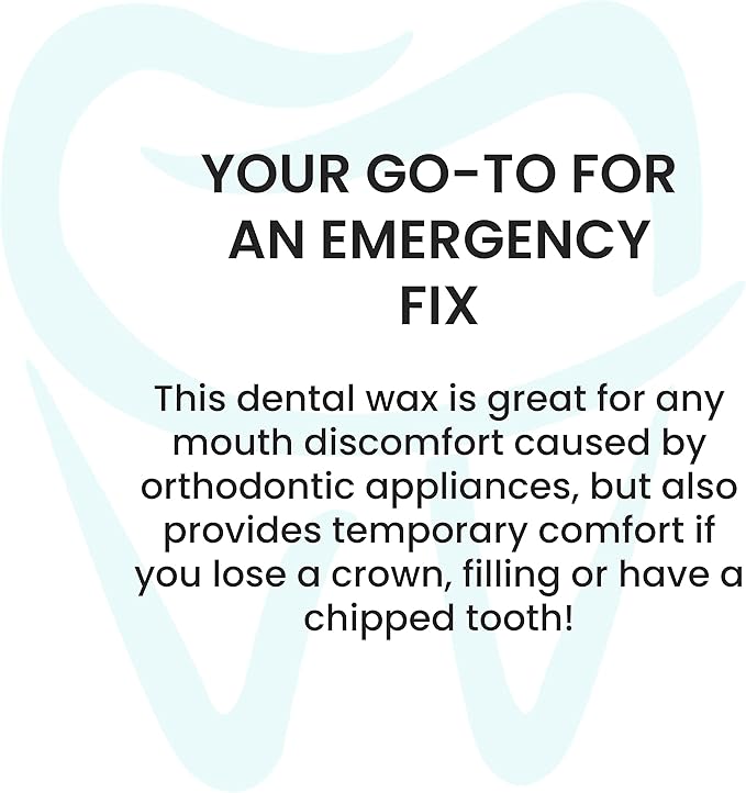 Fresh Knight Braces Wax. Dental Wax for Braces & Aligners - Premium Orthodontic Strips Food Grade (Multicolor)