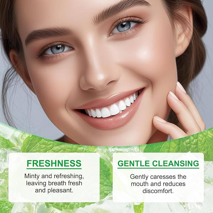 2Pcs Spearmint Oil Pulling Rinse, Cold-Pressed Coconut Oil for Whitening Teeth, Powerful Organic Peppermint Oil Maintain Gum Health & Freshness Breath, Natural Peppermint Pulling Oil, Mint Mouthwash