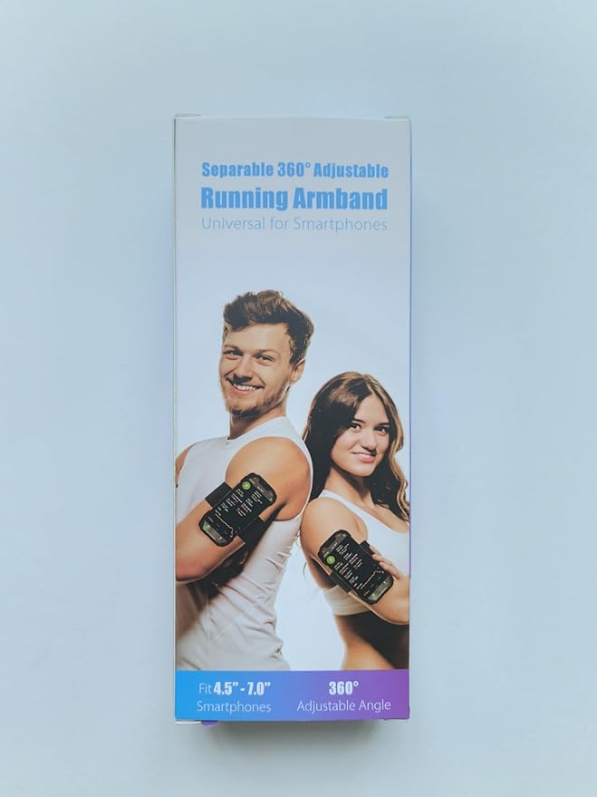 Cikyner Running Armband, Upgraded 3 in 1 Running Phone Holder Sports Armband Bicycle Phone Holder 360° Rotatable & Detachable Running Phone Armband for 4.5-7'' iPhone for Gym Running Hiking-StrideForce Fitness