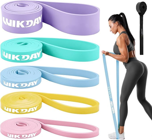 Resistance Bands for Working Out, Exercise Bands, Workout Bands, Pull Up Assistance Bands for Body Stretching Training Physical Therapy Muscle Training for Men & Women-StrideForce Fitness