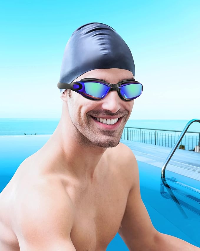 Aegend Swim Goggles, Swimming Goggles No Leaking Full Protection Adult Men Women Youth-StrideForce Fitness