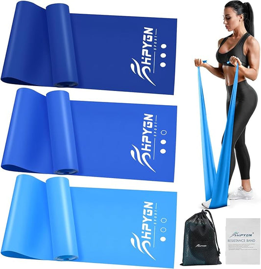 Resistance Bands, Exercise Bands, Physical Therapy Bands for Strength Training, Yoga, Pilates, Stretch Elastic Band with Different Strengths, Workout Bands for Home Gym-StrideForce Fitness