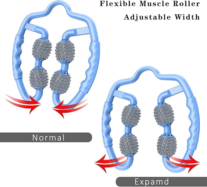 Muscle Roller, Trigger Point Muscle Roller for Calves, Leg, Arms, Tennis Elbow, Foam Roller Deep Massage Tool for Relieve Muscle Soreness, Stiffness-StrideForce Fitness