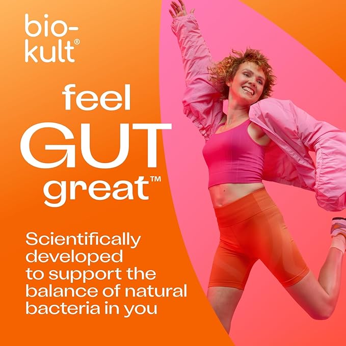 Bio-Kult Gut Health Probiotic Supplement, 14 Strains, Probiotics for Women & Men, Immune Support, Digestive Health, Shelf-Stable, Non-GMO and Gluten-Free, Capsules, 60 Count (Pack of 1)-StrideForce Fitness