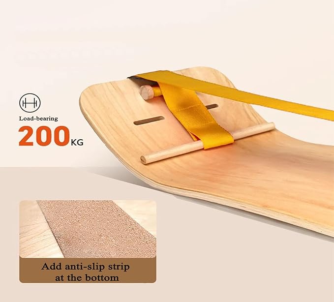 Balance Board trainer for Adults Kids,Hockey snowboard wobble board,Flat belt flexibility trainer