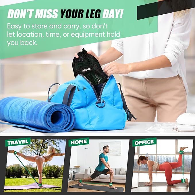 Ankle Resistance Bands with Cuffs for Working Out, Resistance Bands for Women, Exercise Bands for Leg and Glute, Booty Workout Equipment for Kickbacks, Butt and Hip Training, Ankle Weights Bands Set
