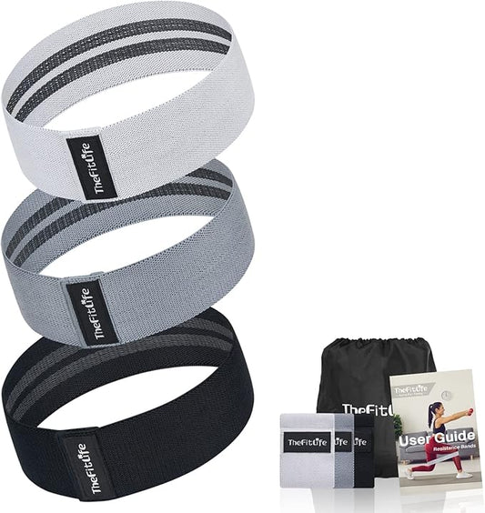 TheFitLife Resistance Exercise Bands for Women - Fabric Workout Bands for Booty, Hip, Glute, Leg, Thigh, Squat, Butt Lift Excersize and Fitness Loop Bands for Home Gym-StrideForce Fitness
