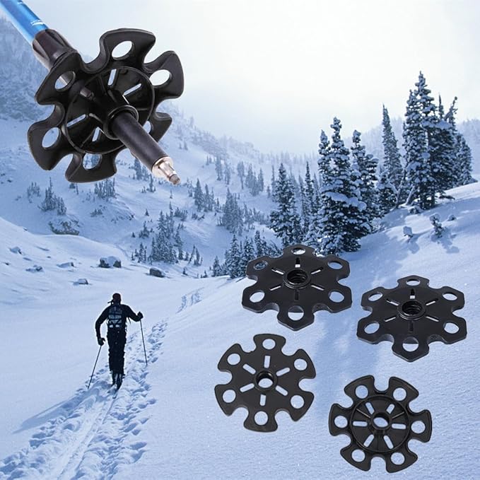 Walking Stick Tips Rubber 4pcs Trekking Pole Tips Replacement- Rubber Feet for Hiking Poles, Walking Sticks, Trekking Poles | Rubber Tip for Walking Sticks Hiking Trekking Poles Boot Tips Rubber Feet-StrideForce Fitness