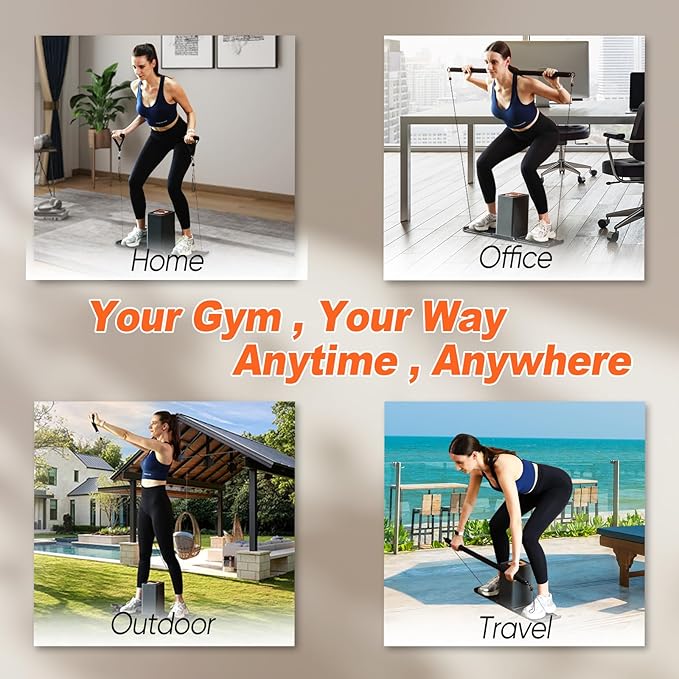 SR3 Smart Home Gym,Portable & Foldable Strength Training Cube Machine for Full Body Workouts,All-in-One Resistance Training Fitness Equipment for Home Use-StrideForce Fitness