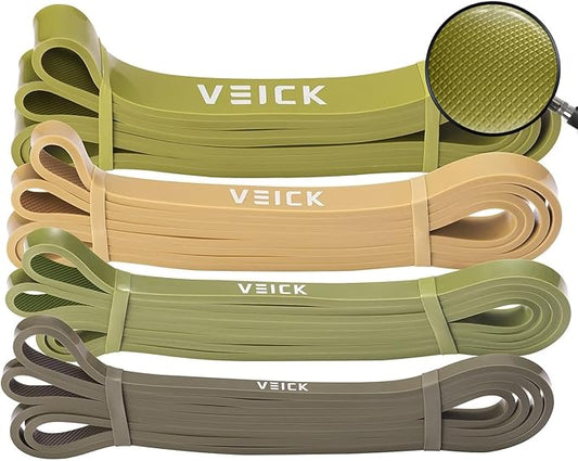 VEICK Resistance Bands for Working Out, Exercise Bands, Workout Bands, Pull Up Assistance Bands, Long Heavy Stretch Bands Set for Men and Women, Power Weight Gym at Home Fitness Equipment-StrideForce Fitness