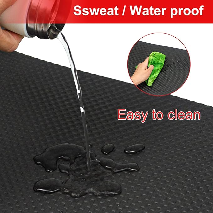 Bike Mat Exercise Bike Mat 12" × 25" (2 (2 mats))