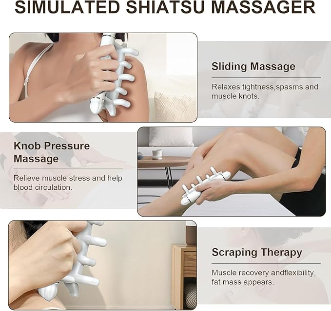 Fascia Massage Tool Blaster for Cellulite,Trigger Points Massage Tools,Neck Back and Shoulder Message Stick & Cellulite Massager,Gifts for Women Men