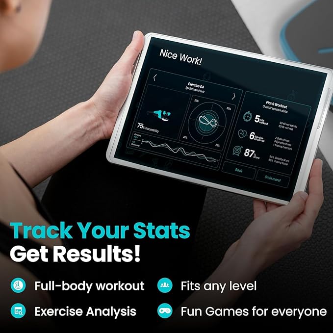 GoBalance Board - App-Enabled Balance Board. Smart Bluetooth Sensor, 12 FREE Interactive Games - Fun, Balance Training and Home Gym Workout! Boost Coordination & Strength for Teens and Adults-StrideForce Fitness