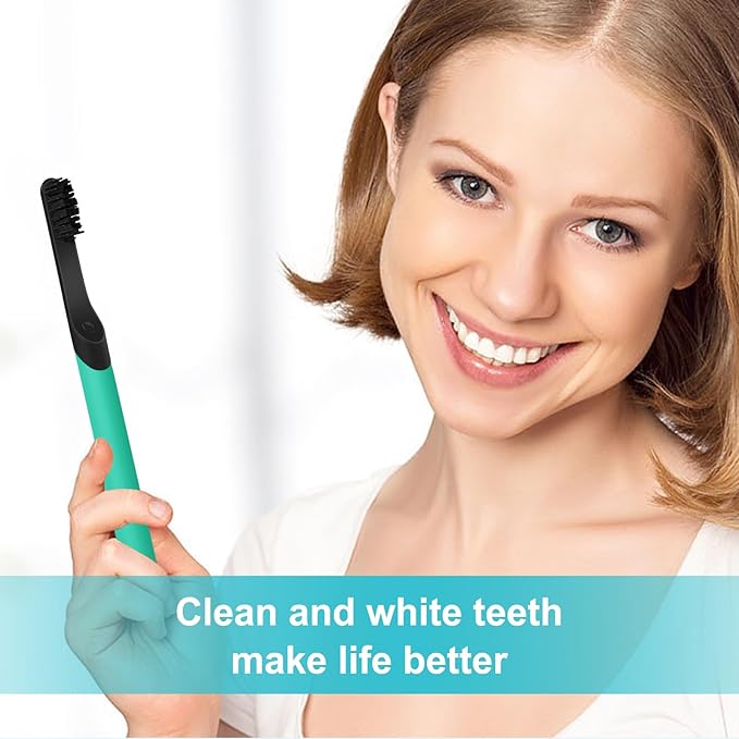 4-Count Black Electric Toothbrush Replacement Heads Compatible with Similar Sonic Toothbrushes Adult Refill Brush Heads