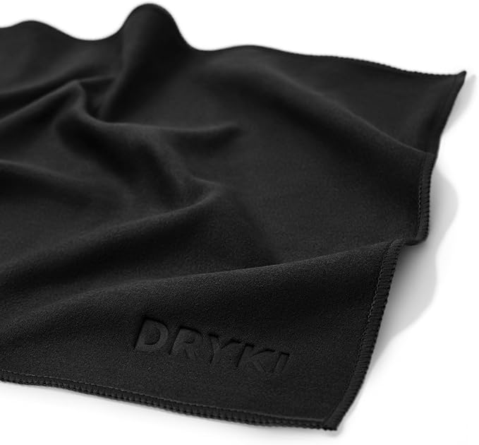 Pocket-Sized Sweat Towels - The Original Sweat Absorbing Handkerchiefs - Quick-Dry Microfiber Sweat Rags for Face, Hands, & Body - Men & Women - Gym, Sports, and Work (Black: 5 Pack)-StrideForce Fitness