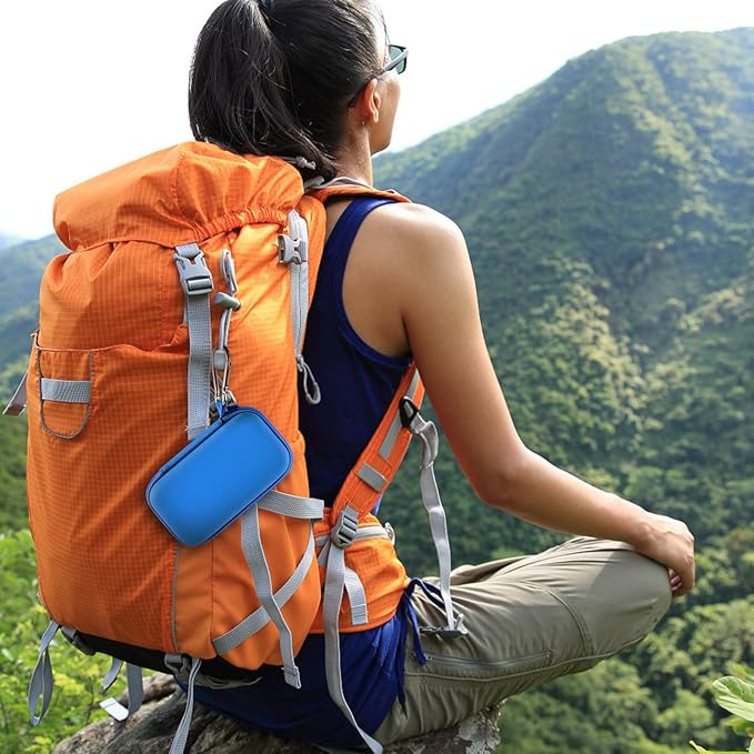 MP3 & MP4 Player Case for SOULCKER/G.G.Martinsen/Grtdhx/iPod Nano/Sandisk Music Player/Sony NW-A45 Music Players with Bluetooth. Fit for Earbuds, USB Cable, Memory Card - Blue+Inside Black-StrideForce Fitness