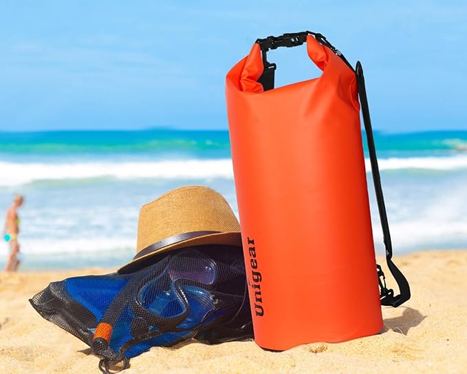 Unigear Dry Bag Waterproof, 2L/5L/10L/20L/30L/40L Floating and Lightweight Bags for Kayaking, Boating, Fishing, Swimming and Camping with Waterproof Phone Case-StrideForce Fitness