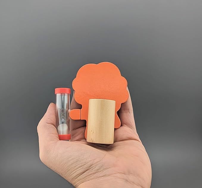 Arielo Lion Toothbrush Holder - Kids Toothbrush with Timer - Autism & Sensory Kids (Leo)