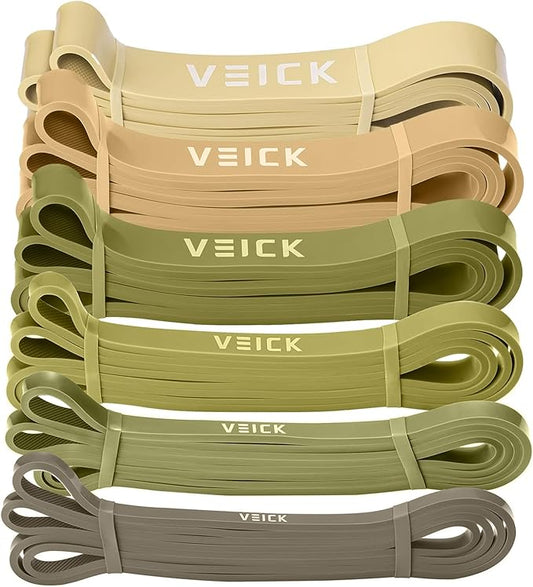 VEICK Resistance Bands for Working Out, Exercise Bands, Workout Bands, Pull Up Assistance Bands, Long Heavy Stretch Bands Set for Men and Women, Power Weight Gym at Home Fitness Equipment-StrideForce Fitness