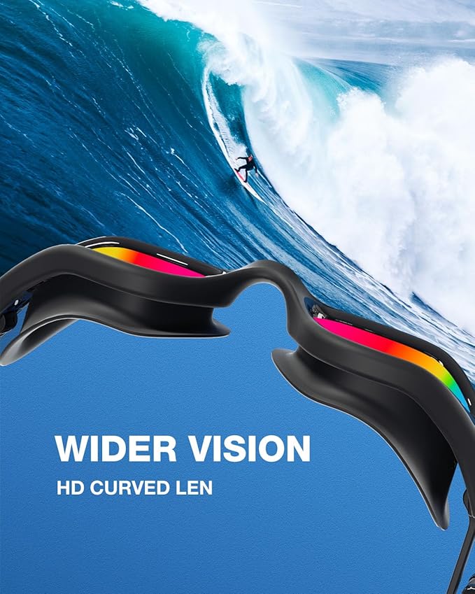 ZIONOR G1 Lite Swim Goggles with Swim Cap Comfortable Anti-fog Swimming Goggles Cap Set for Adult Men Women-StrideForce Fitness