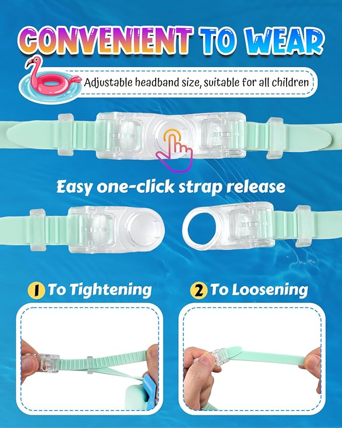 Rantizon Swim Goggles 2 Pack, Wide View Anti Fog&UV Swimming Goggles for Audlt, No Leaking Swim Glasses for Men Women Kids-StrideForce Fitness