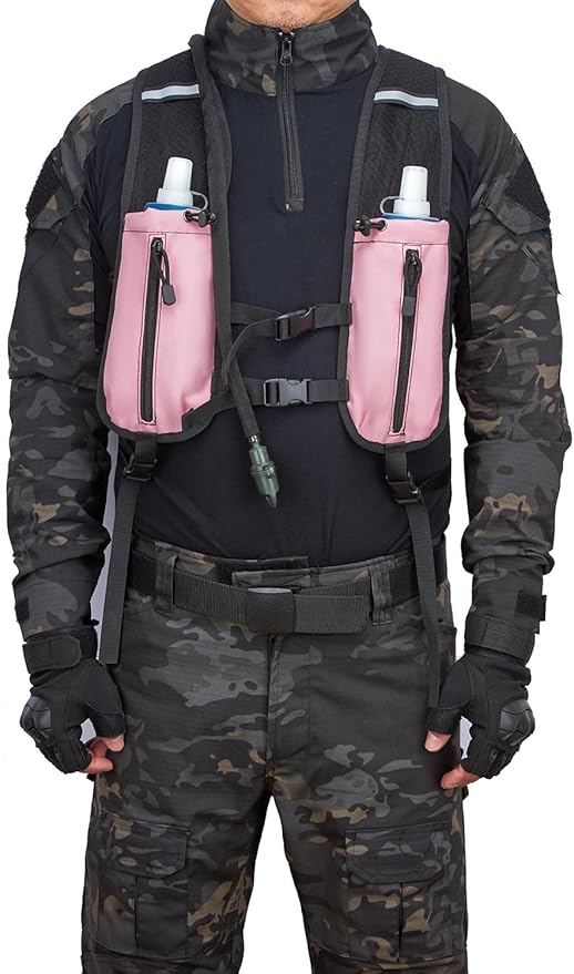 ATBP Running Hydration Vest Pack Tactical 3L Water Bladder Backpack Bag for Cycling Marathon Hiking Daypack Men & Women-StrideForce Fitness