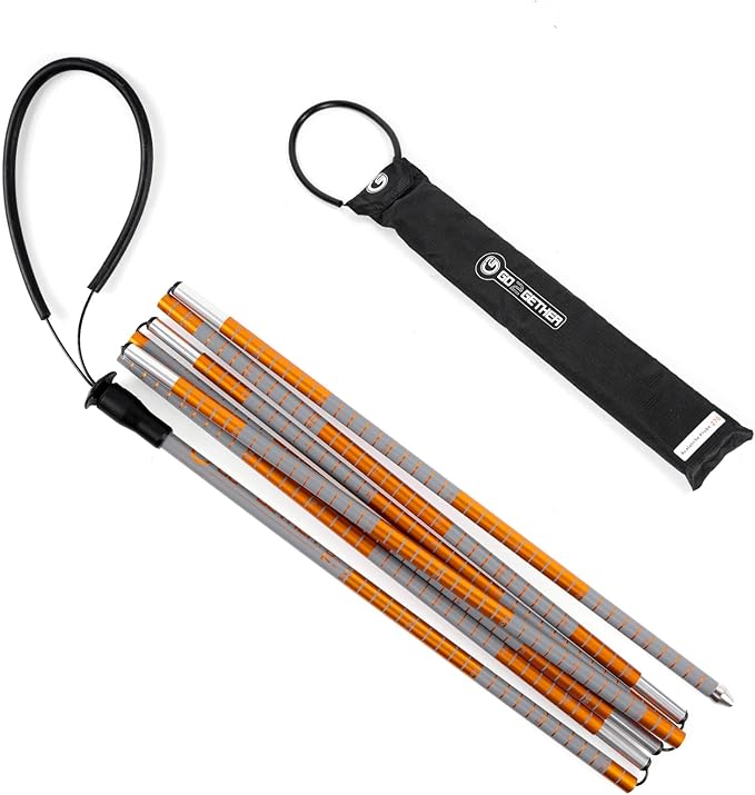 G2 GO2GEHTER 7075 Aluminum Alloy 270cm Backcountry Avalanche Rescue Probe with Storage Bag, Folding Design, Easy to Storage and Carry (3 Color Available)-StrideForce Fitness