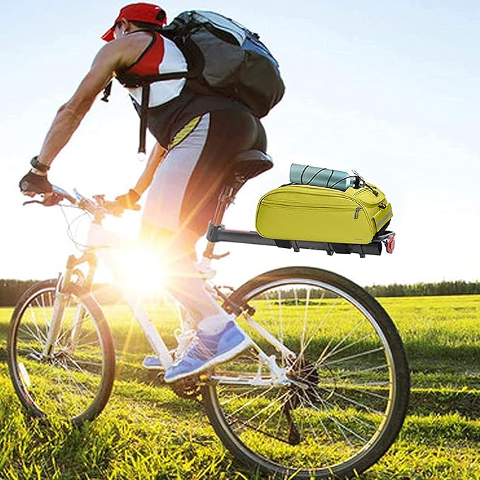 MOSISO Bike Rack Bag, Waterproof Bicycle Trunk Pannier Rear Seat Pouch Cycling Bike Carrier Backseat Storage Luggage Saddle Shoulder Bag-StrideForce Fitness