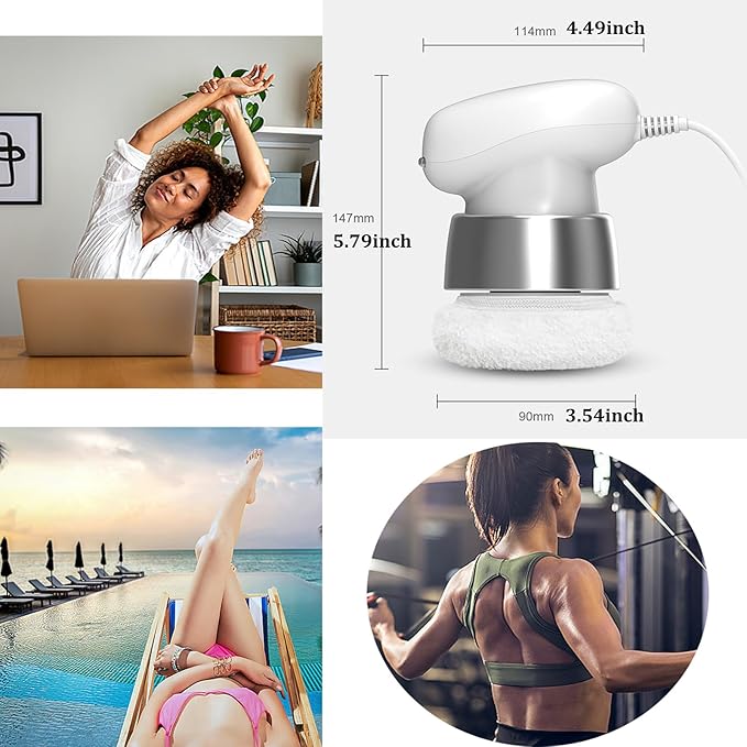 Body Sculpting Machine, Corded Anti Cellulite Massage Tool, Deep Tissue Lymphatic Drainage Handheld Full Body Massage Relaxing SPA Cellulite Fat Remover Oil Apply Belly Butt Limbs Tightening Shaping-StrideForce Fitness