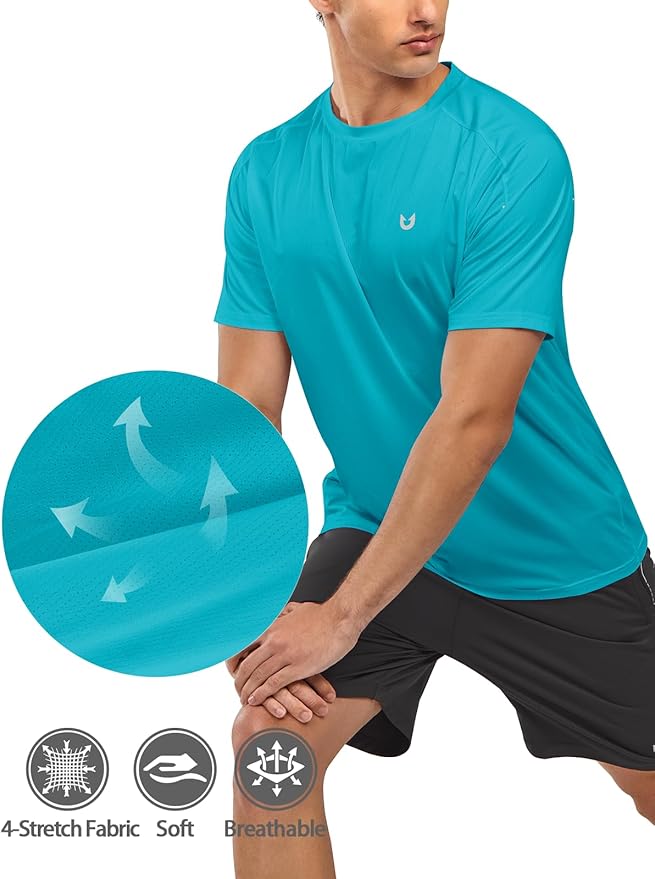 NORTHYARD Men's Athletic Running T-Shirts Quick Dry Workout Shirts Short-Sleeve Sports Gym Tee Tops Performance Activewear-StrideForce Fitness