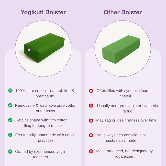 Rectangular Cotton Yoga Bolster, Yoga Pillow, Yoga Cushion, Yin yoga Bolster, Iyengar yoga bolster-StrideForce Fitness