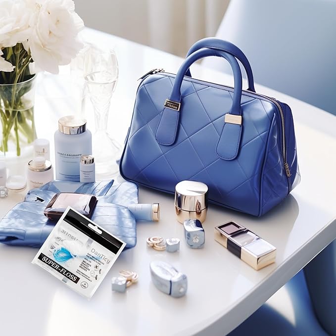 Super Floss Threaders, Periodontal Floss, Orthodontic Threader, Ultraclean Access Tool for Daily Care of Periodontal Disease and Gum Health for Implant, Bridge and Braces 30PCS