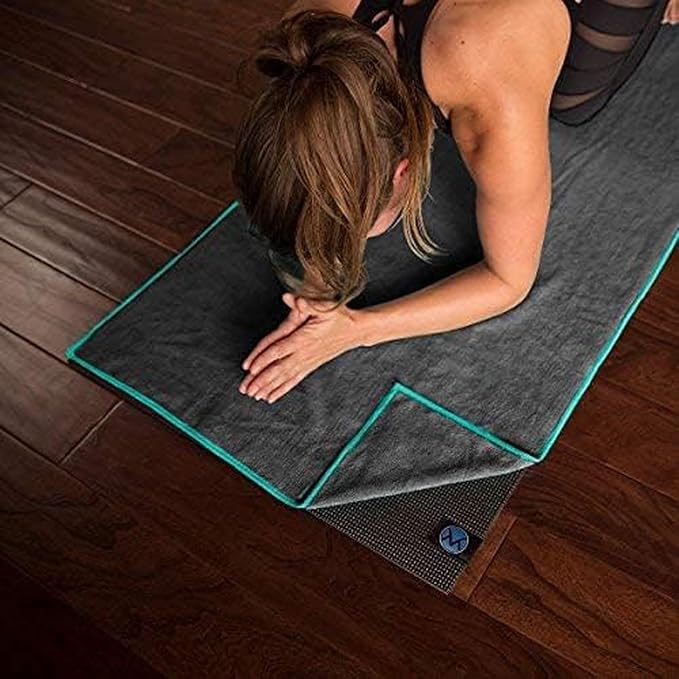 Youphoria Yoga Microfiber Non-Slip Towel - Hot Yoga Mat Towel for Enhanced Grip and Sweat Absorption-StrideForce Fitness