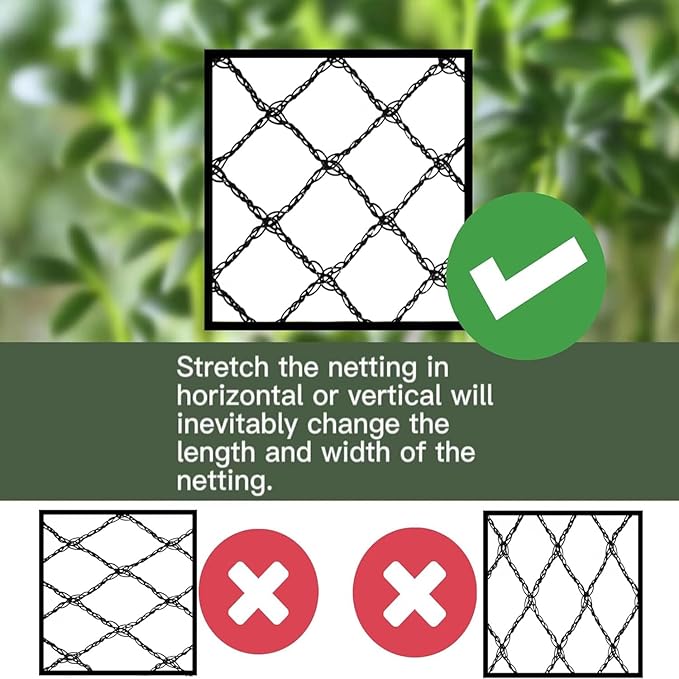 Bird Netting 20x30 Ft, 1/2In Mesh Heavy Duty Garden Netting Pest Barrier for Plants, Fruit Trees, Vegetables, Extra Strong Woven Mesh Netting, Animal Fencing Against Birds, Deer, Poultry-StrideForce Fitness
