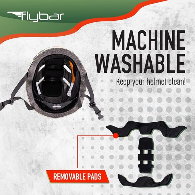 Flybar Bike Helmet- Multi Sport Dual Certified Adjustable Dial, Lightweight Skateboard Helmet, Roller Skating, Pogo, Electric Scooter, Snowboard, Boys and Girls Kids- Adults Helmets-StrideForce Fitness