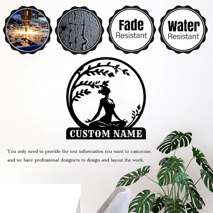 Personalized Metal Gym Sign, Custom Fitness Metal Wall Decor, Body Builder Lovers Gift, Gym Custom Unique Metal Wall Art, fitness room decor, home gym decor, gym wall art (Style-8)-StrideForce Fitness