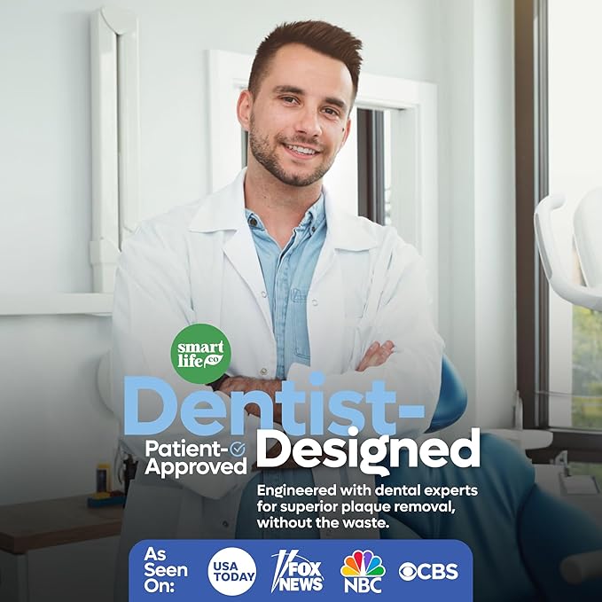 SmartLifeco Eco-Friendly Dental Floss Picks (100ct) - Flossers Made with Straw Wheat Blend, Natural Teeth Whitening, Tooth Pick Stick for Adults, Soft on Gums, Activated Bamboo Charcoal Floss Thread