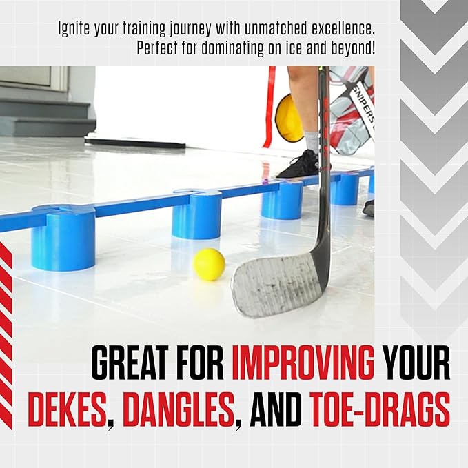 Snipers Edge Hockey Stickhandling Balls - Hockey Dangle Balls with Bag - Improve Stickhandling On and Off The Ice - Bring Anywhere!-StrideForce Fitness