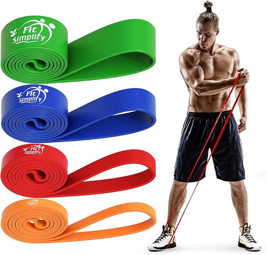 Fit Simplify Pull Up Assist Resistance Bands for Fitness, Physical Therapy, Stretching, Mobility and Exercise-StrideForce Fitness