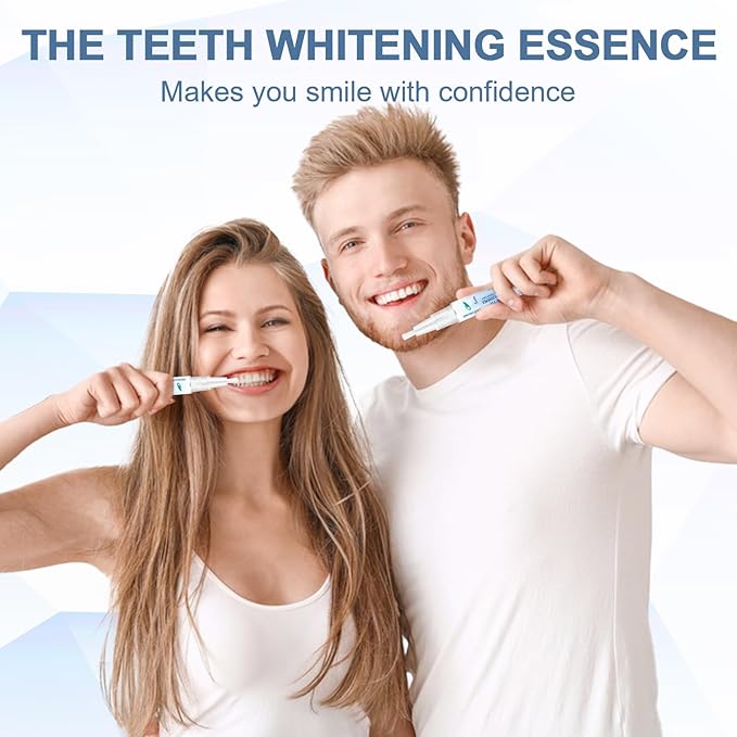 Teeth Whitening Essence Pen - Reduces Teeth Stains and Yellowing, Travel-Friendly Tooth Whitening Pen with Mint Flavor, Gentle on Sensitive Teeth Care (3pcs)