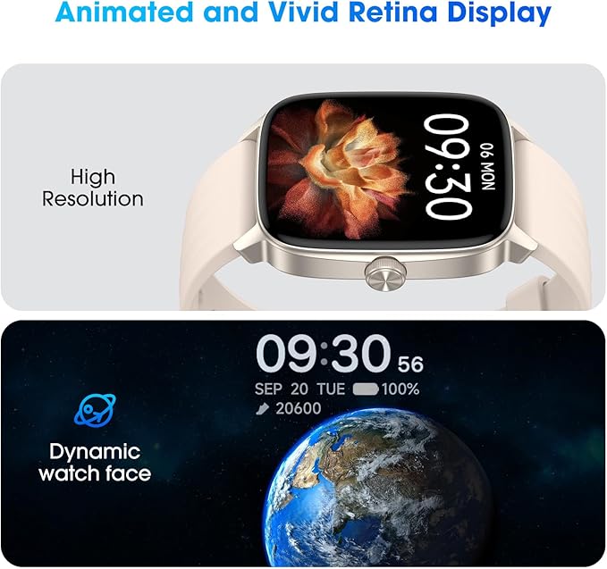 Pedometer Watch No APP/Phone Required, Waterproof Fitness Tracker Watch with Heart Rate Monitor, Large Screen with Pedometer, Sleep Tracking, Calories & Step Counter, Smart Watches for Women Men