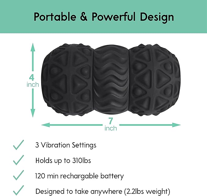 Vibit - Vibrating Massager for Plantar Fasciitis 3 Vibration