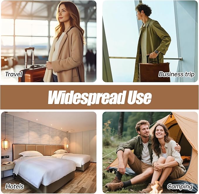 Travel Toothbrush Case & Holder - 2-in-1 Portable Toothbrush Organizer with Cover, Electric Toothbrush Travel case - Toothbrush Holders Travel Case for Camping, Business Trips, Dorm (Light Blue)